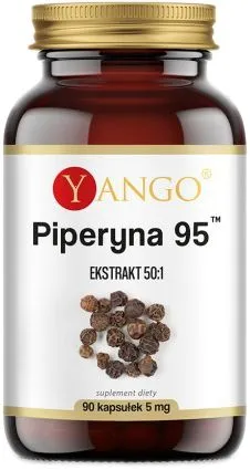 Экстракт пиперина Yango 50:1 90 капсул Пищеварение (5907483417125)