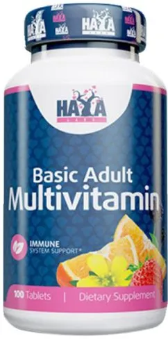 Вітамінно-мінеральний комплекс Haya Labs Basic Adult Multivitamin 100 таблеток (854822007309)