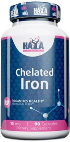 Минеральный комплекс Haya Labs Chelated Iron 15 мг 90 капсул (853809007899)