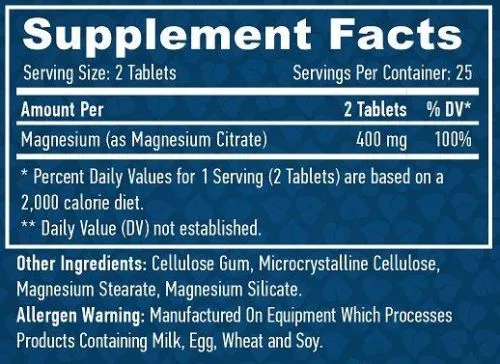 Мінерали Haya Labs Magnesium Citrate 200 мг 50 таблеток (858047007014) - фото №2