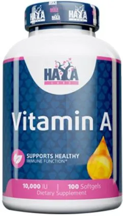 Вітаміни Haya Labs Vitamin A 10.000 IU 100 софт гель (854822007439)