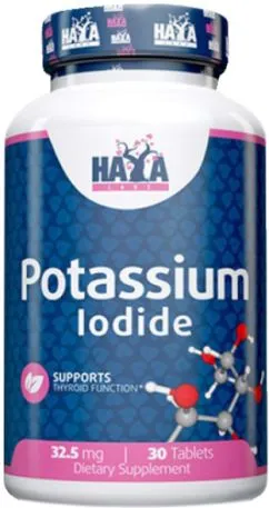 Мінерали Haya Labs Potassium Iodide 32.5 мг 30 таблеток (854822007170)