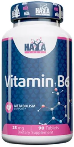 Вітаміни Haya Labs Vitamin B6 25 мг 90 таблеток (854822007408)