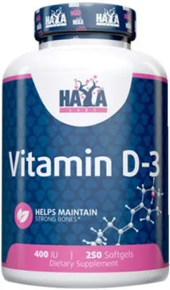Вітаміни Haya Labs Vitamin D-3/400 IU 250 софт гель (858047007632)