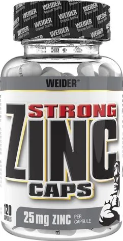 Мінерали Weider Strong Zinc 120 капсул (4044782323328)