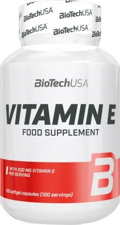 Витамины Biotech Vitamin E 200 100 капсул (5999076225965)