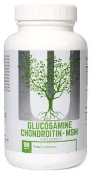 Глюкозамін-Хондроїтин Universal Naturals Glucosamine Chondroitin MSM 90 таблеток (039442046000)
