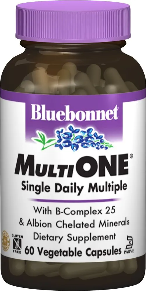 Мультивітаміни Bluebonnet Nutrition MultiONE із залізом 60 гелевих капсул (743715001282) - фото №3