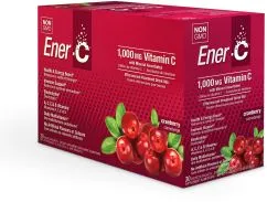 Вітаміни Ener-C Vitamin C 1000 мг Журавлина 30 пакетиків (873024001069)