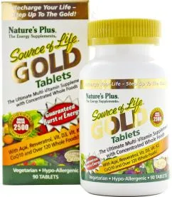 Мультивитамины Nature's Plus Source of Life Gold 90 таблеток (97467307117)