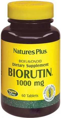 Натуральная добавка Natures Plus Рутин 1000 мг BioRutin 60 таблеток (97467025608)