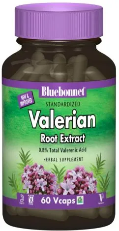 Натуральная добавка Bluebonnet Nutrition Valerian Root 60 гелевых капсул (743715013988)