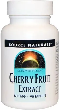 Натуральная добавка Source Naturals Cherry Fruit Extract Натуральная добавка Вишни 500 мг 90 таблеток (21078016816)