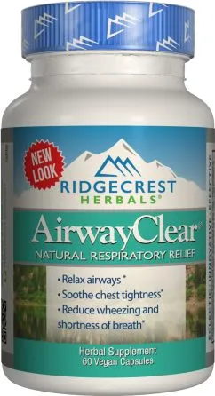 Натуральна добавка Ridgecrest Herbals AirwayClear 60 гелевих капсул (355724001209)