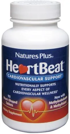 Натуральная добавка Natures Plus Heart Beat Cardiovascular Support 90 таблеток (97467474215)