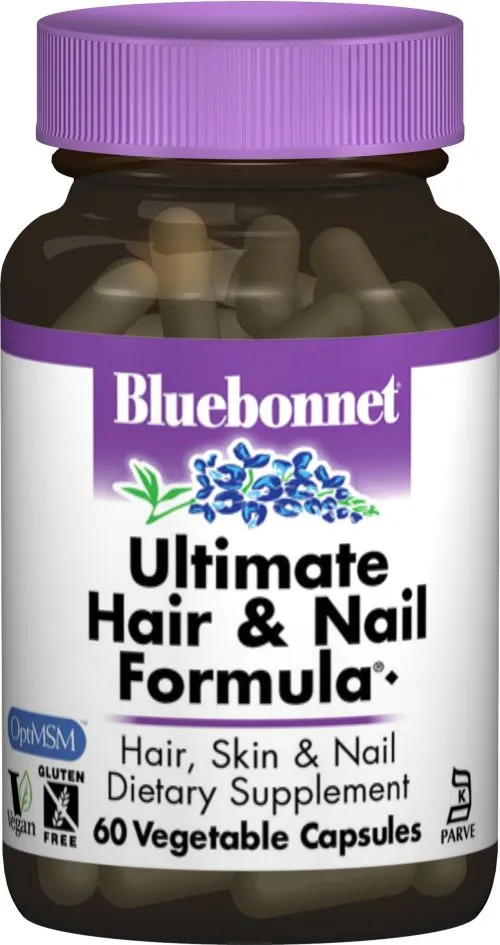 Натуральная добавка Bluebonnet Nutrition Ultimate Hair & Nail Formula 60 гелевых капсул (743715011069) - фото №3