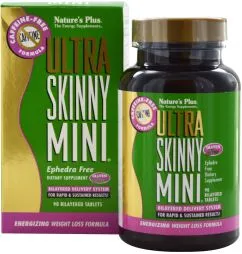 Натуральна добавка Natures Plus Натуральна добавка для схуднення Ultra Skinny Mini 90 таблеток (97467043251)