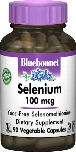 Минералы Bluebonnet Nutrition селен 100 мкг 90 гелевых капсул (743715007390)