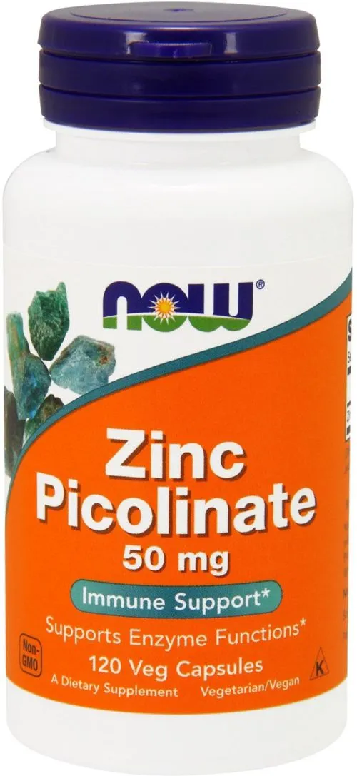 Минералы Now Foods Цинк пиколинат 50 мг 120 гелевых капсул (733739015525) - фото №3