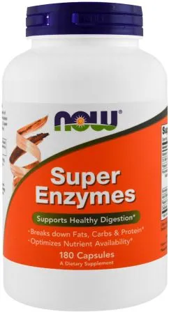Натуральна добавка Now Foods Super Enzymes180 капсул (733739029645)