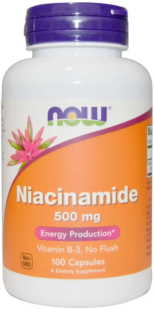 Вітаміни Now Foods Ніацинамід (В3) 500 мг 100 капсул (733739004789) - фото №3