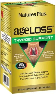 Комплекс Natures Plus AgeLoss Комплекс для поддержки щитовидной железы 60 капсул (097467080256)