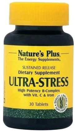 Комплекс Nature's Plus Ultra Stress для боротьби зі стресом за залізом 30 таблеток (97467012295)