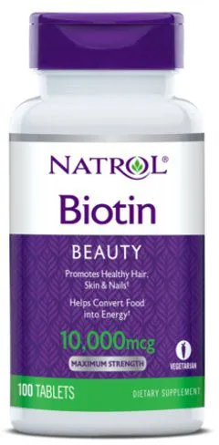 Вітаміни Natrol Biotin 10000 мкг 100 таблеток (047469053963)