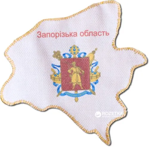Набір для вишивання бісером Абрис Арт Магніт Мапа України Запорізька область (AMK-008) - фото №2
