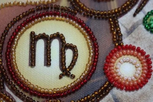 Набір для вишивання бісером Абрис Арт на натуральному художньому полотні Знак Зодіаку Діва (AB-33206) - фото №3