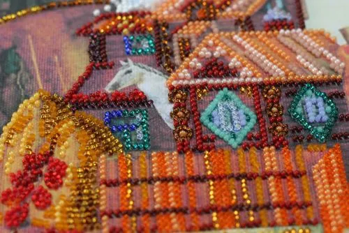 Набір для вишивання бісером Абрис Арт на натуральному художньому полотні Світле свято Покрова (AB-569) - фото №5
