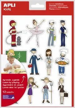 Наклейки ApliKids Професії Тематичні Навчальні 12 аркушів (11452)