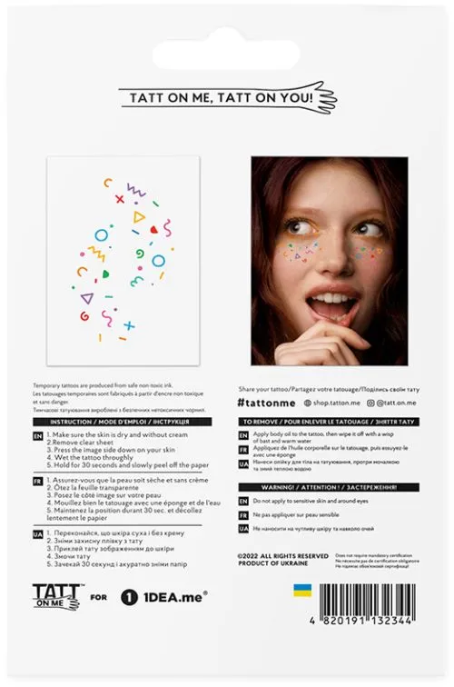 Тимчасові татуювання TATTon.me Freckles forms Mix (TMF_forms) - фото №2