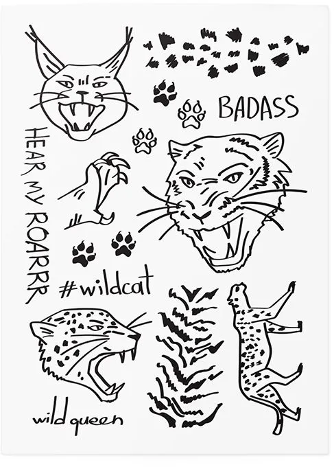 Тимчасові тату TATTon.me Wildcat Mix (TMWildcat) - фото №3