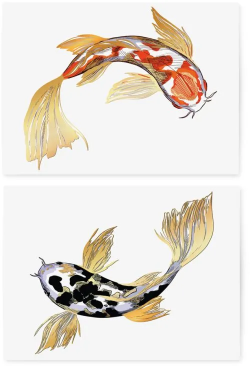 Тимчасові тату TATTon.me Gold Fish Set (TSGoldFish) (4820191131729) - фото №3