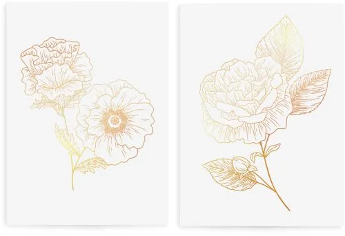 Тимчасові тату TATTon.me Gold Flower Set (TSGoldFlower) (4820191131651) - фото №3