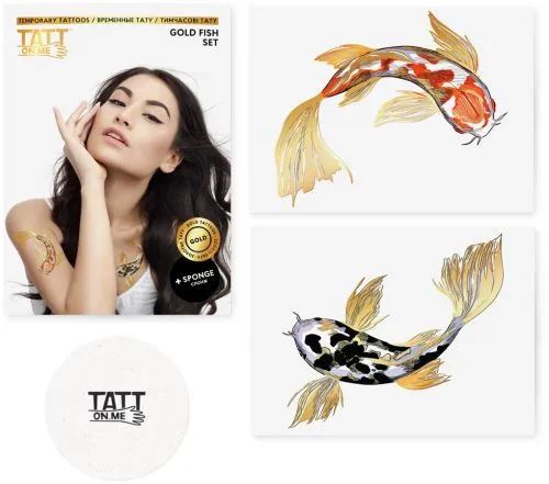 Тимчасові тату TATTon.me Gold Fish Set (TSGoldFish) (4820191131729) - фото №2