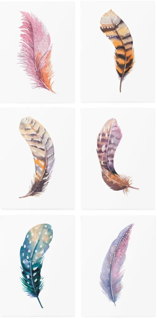 Тимчасові тату TATTon.me Feather Set (TSFeather) - фото №3
