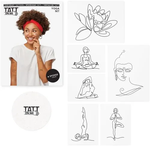 Тимчасові тату TATTon.me Yoga Set (TSYoga) - фото №4