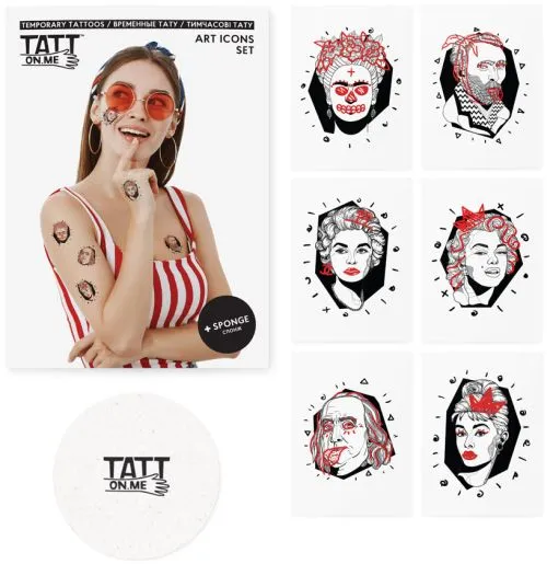 Тимчасові тату TATTon.me Art Icons Set (TSArtIcons) - фото №4