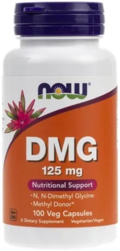 Харчова добавка Now Foods DMG 125 мг 100 рослинних капсул (733739004272)