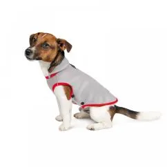Жилет Pet Fashion «Fleecy» для собак, розмір S, сіро-червоний