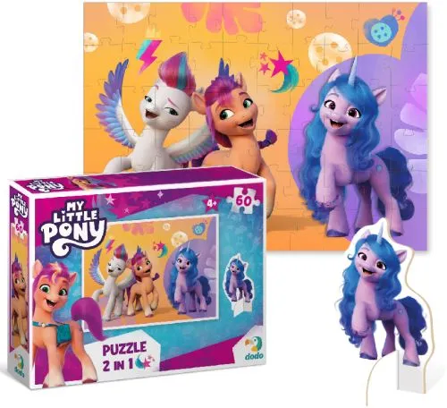 Пазл 2 в 1 DoDo My Little Pony на 60 елементів з фігуркою (4823115905840) - фото №2