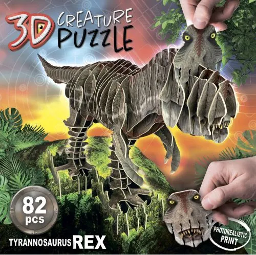 3D пазл Educa T-Rex 82 елементи (8412668191822) - фото №3