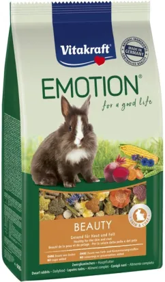 Корм для кроликів Vitakraft «Emotion Beauty Selection» 600 г (для шкіри та шерсті) (31455/33745)
