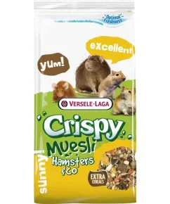 Корм для хом'яків, щурів, мишей, піщанок Versele-Laga Crispy Muesli Hamster зернова суміш 1 кг (617212)