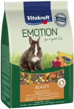 Корм Vitakraft Emotion Beauty для кроликів, для краси шкіри та шерсті, 1,5 кг (31456/33750)