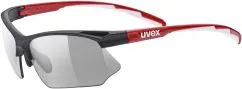 Окуляри сонцезахисні Uvex Sportstyle 802 V Blk Red Whi/smoke (4043197324784)