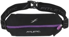 Сумка на пояс для бега Fitletic Mini Running Belt Черно-фиолетовая (MSB01-07)