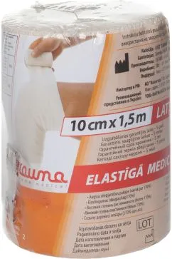 Бинт медичний еластичний компресійний Lauma модель 2 Latex Free 10 см х 1.5 м (843011)